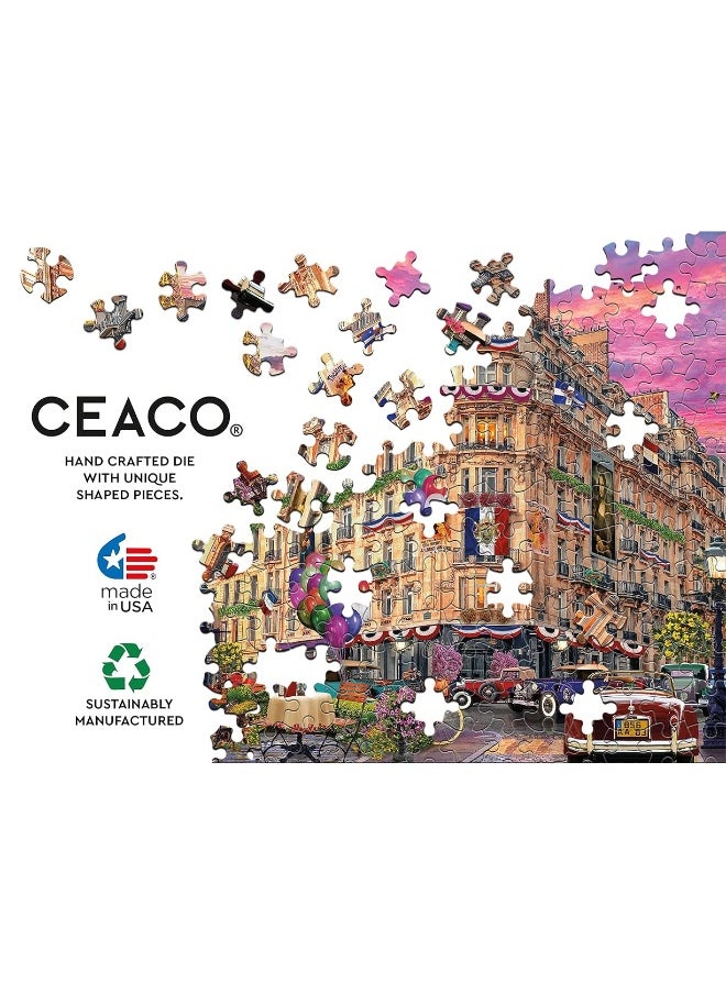 Ceaco Ceaco - David Maclean - Cities - Bonjour Paris - 1000 Piece Jigsaw Puzzle  - Image 4