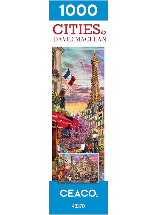 Ceaco Ceaco - David Maclean - Cities - Bonjour Paris - 1000 Piece Jigsaw Puzzle  - Image 5