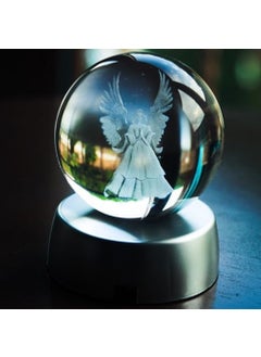 Hediyesahibi Gift Holder Angel Design 3D Glass Globe 6cm  - Image 3