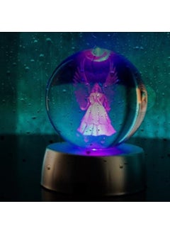 Hediyesahibi Gift Holder Angel Design 3D Glass Globe 6cm  - Image 2