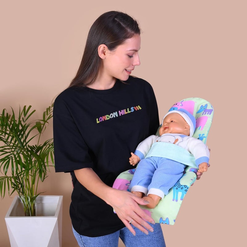 HOOPA وسادة تغذية HOOPA 2 في 1 مع مرتبة قطنية ناعمة (أخضر نعناعي) | وسادة رضاعة | حاملة أطفال | حديثي الولادة حتى 4 أشهر | دعم كامل للجسم | وسادة للرضاعة | وسادة للأطفال - Image 1