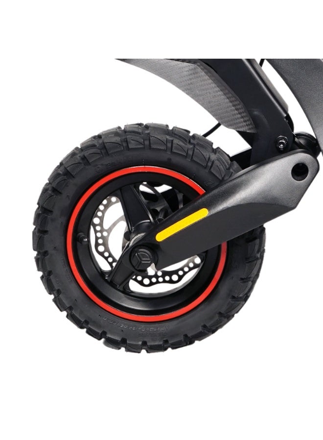 Crony T2 1500W E-Scooter for Adults, 70KM/H Max Speed, 45-55KM Range, 10" Tires, 48V18A Battery, Dual Suspension, Front and Rear Disc Brakes, Aluminum Frame, Brushless Motor High-Speed Teens Electric Scooter , All-Terrain Off-Road Tubeless Tires, Mobile App-Connected Smart Commuter Scooter, Foldable Heavy Duty Urban Mobility E-Bike for City and Adventure Riders - Image 3