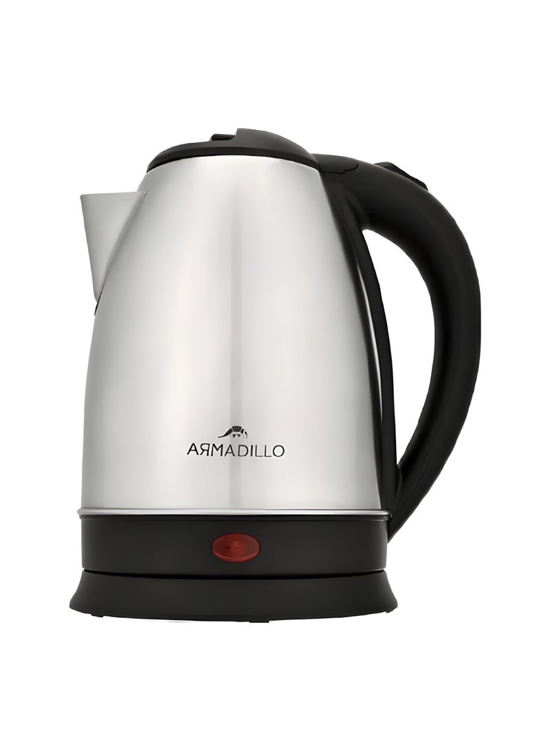 أرماديلو  Electric Kettle, 2 Liters, 1500W, Stainless Steel Body – Silver (KTL-BK-0002) - Image 1
