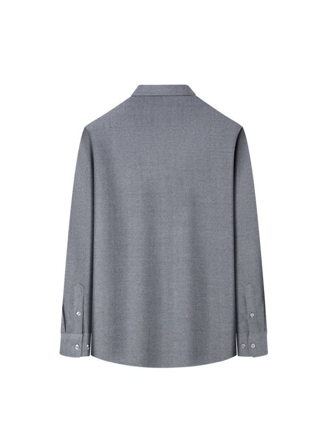Firs Double-sided Brushed Cotton Long Sleeve Shirt Men Autumn Twill Comfortable Skin-friendly Business Casual Shirt Top - Image 5