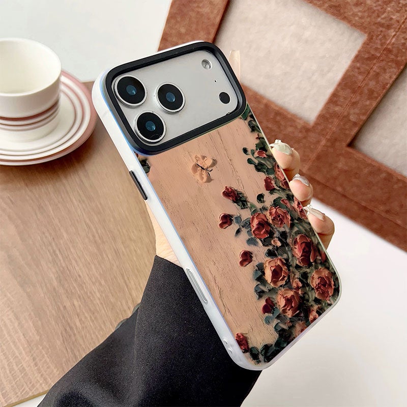 Apple iPhone 17 Pro phone case, featuring a stylish and creative rose-themed drop-proof design - Image 1