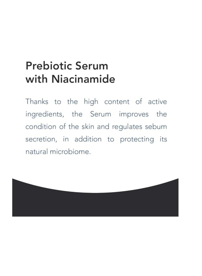 نوفاكلير Novaclear Advanced Prebiotic Serum with 10% Niacinamide – Pore Minimizing, Sebum Control & Microbiome Balance – Oil Control Complex, Squalane & Botanicals – Matte Finish – Ideal Under Makeup – 30 ML - Image 4
