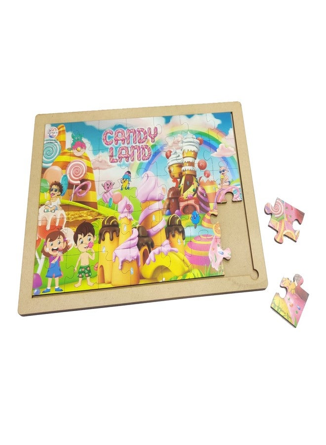 RATNA'S Ratnas Wooden Floor Puzzle Candy Land 35 Pieces Jigsaw Puzzle Size 29.5 cm x 21.5 cm for Kids 3+ Years - Image 2