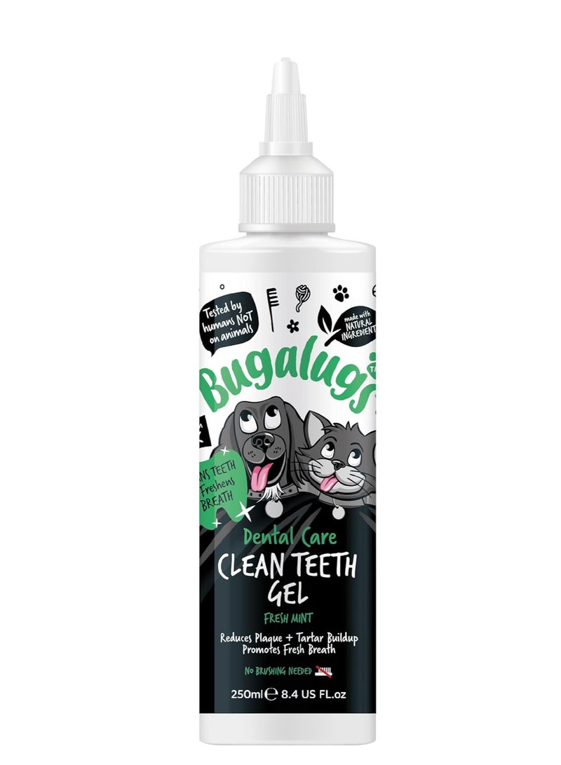 BUGALUGS Dental Care Clean Teeth Gel Tooth Cleaner Essentials No Brushing Breath Freshener Treatment Plaque Removal Products Tartar Remover for Teeth for Dogs Cat Dental Puppy and Kitten - Image 1