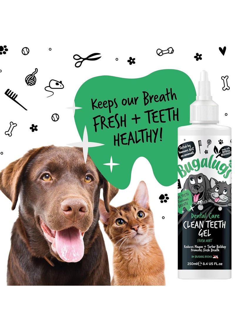 BUGALUGS Dental Care Clean Teeth Gel Tooth Cleaner Essentials No Brushing Breath Freshener Treatment Plaque Removal Products Tartar Remover for Teeth for Dogs Cat Dental Puppy and Kitten - Image 2