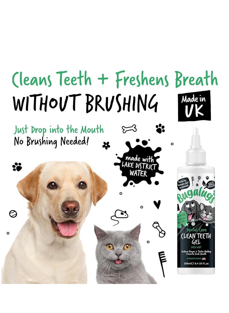 BUGALUGS Dental Care Clean Teeth Gel Tooth Cleaner Essentials No Brushing Breath Freshener Treatment Plaque Removal Products Tartar Remover for Teeth for Dogs Cat Dental Puppy and Kitten - Image 4