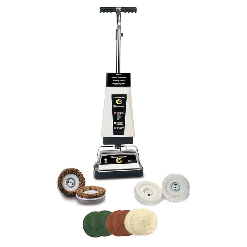 Koblenz Koblenz Carpet Shampooer and Floor Polisher 12 Carpet Cleaner with Scrubbing Brushes and Polishing Pads 144 Ounce Tank WhiteBlack P 2600A  - Image 1