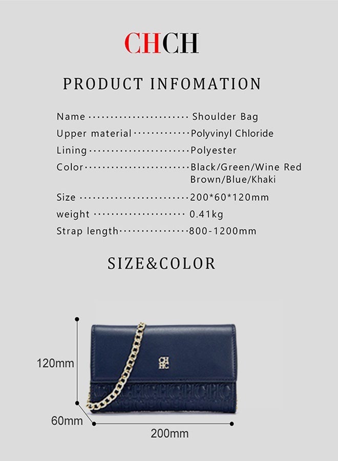 CH CH CHCH Women's Shoulder Bag Exquisite Craftsmanship Fashionable Design Chain Shoulder Strap Design Multi-colour Available Classic Style - Image 5