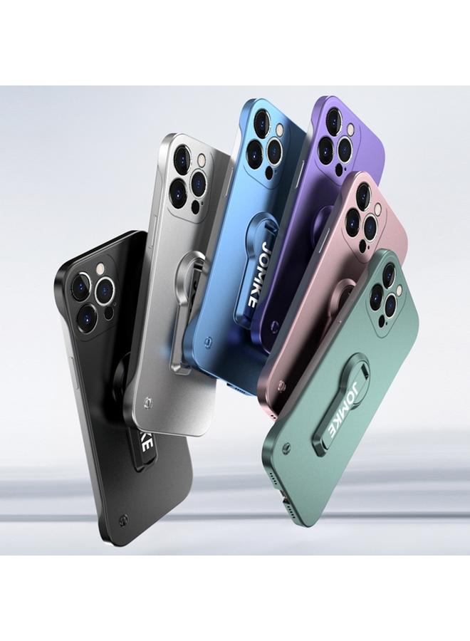 S-TOP Case For iPhone 15 Pro Baking Varnish 360 Rotate Holder No Frame PC Phone Case - Image 2