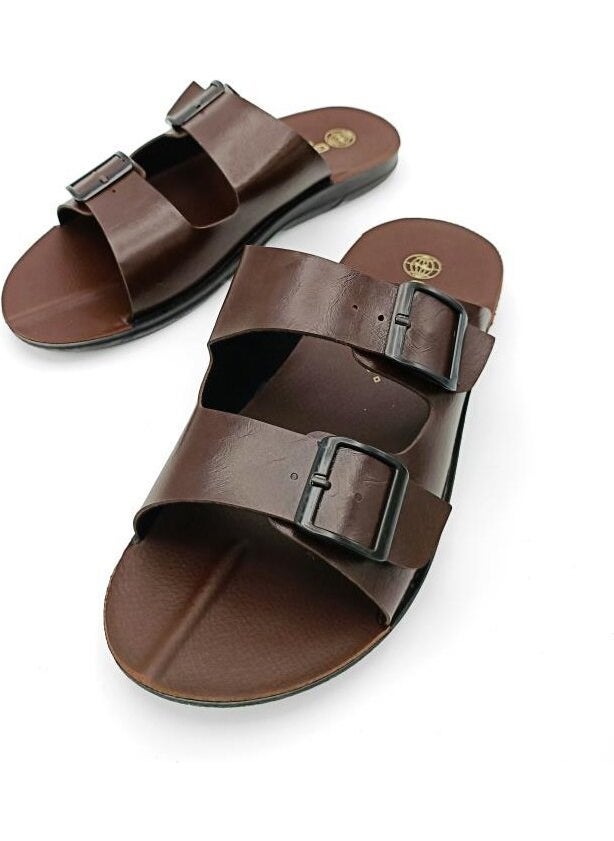 Gezer - Men's Slippers with Travel Buckle, Home Slippers, Comfortable and Noise-Proof Sole - Image 1