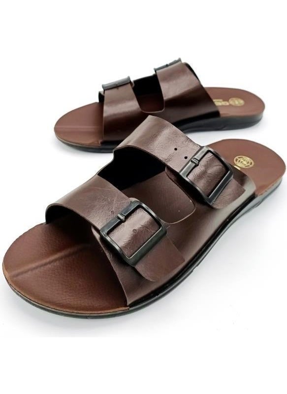 Gezer - Men's Slippers with Travel Buckle, Home Slippers, Comfortable and Noise-Proof Sole - Image 1