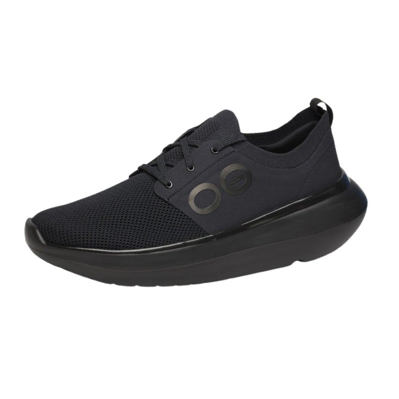 OOFOS OOmy Stride Recovery Shoe, Black - Menâ€™s Size 9 - Image 1