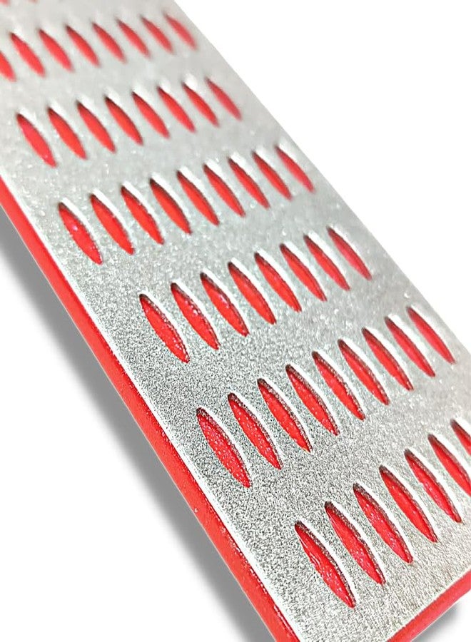 ZIODIC 6”- Inch Diamond Sharpening Stone for Knives, Scissors, Gardening Tools, Razors, Etc. (Multicolour, 152 x 50 MM) - Image 2