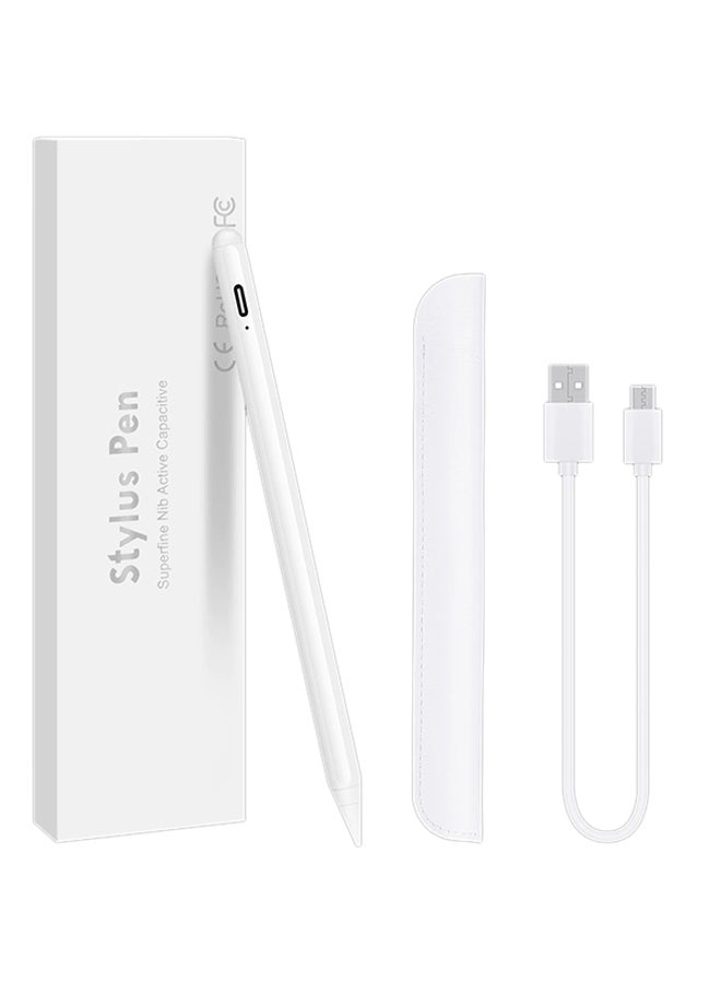 Active Digital Stylus Pen For Apple Ipad 2018 White - Image 1