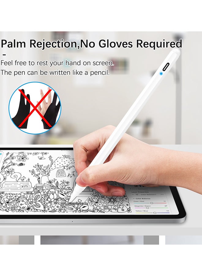 Active Digital Stylus Pen For Apple Ipad 2018 White - Image 2
