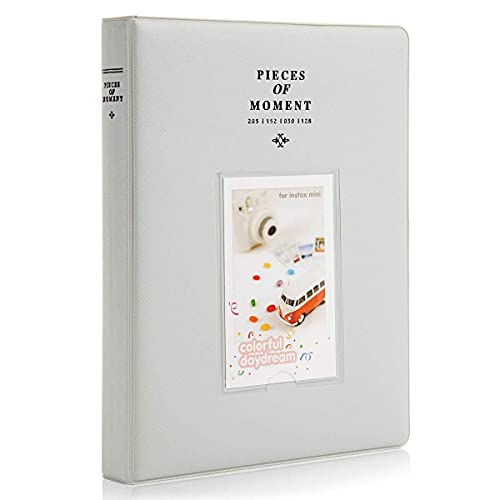 FotoCart [Instax Mini 64 Page Photo Album] Pieces of Moment Book Album Compatible for Films of Fujiflm Instax Mini 7s 8 8+ 9 25 26 50s 70 90 10 11 30 55 20 50 7 LiPlay & Hello Kitty (White) - Image 1