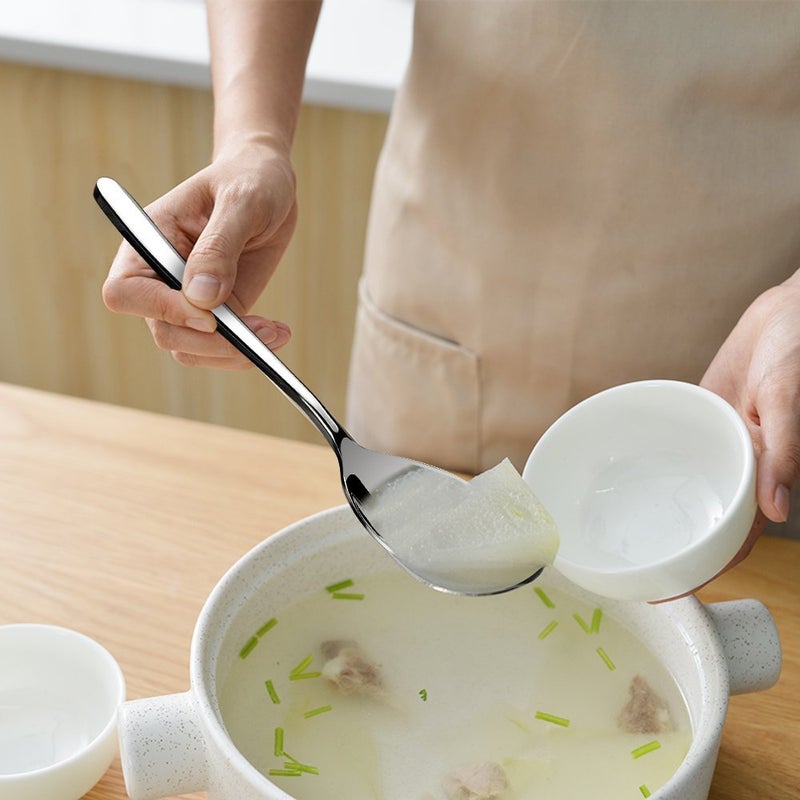Kekow 8-Piece Stainless Steel Buffet Serving Spoons - Image 5