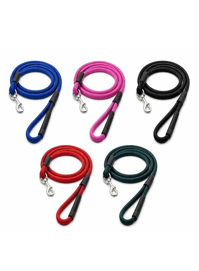 KittuPet Heavy Duty Nylon Dog Leash with Anti Slip Padded Handle, Highly Reflective Rope for Medium and Large Dogs, Training Leash, 5 ft Long Leash for Pet Behaviour Control - Image 5