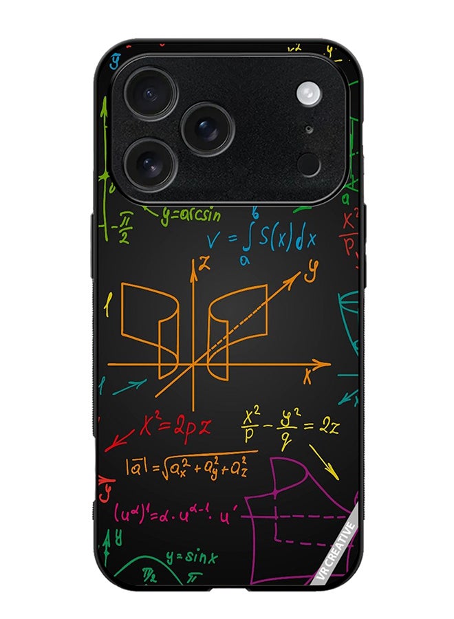 VR CREATIVE Protective Case Cover For Apple iPhone 17 Pro Max Math Design Multicolour