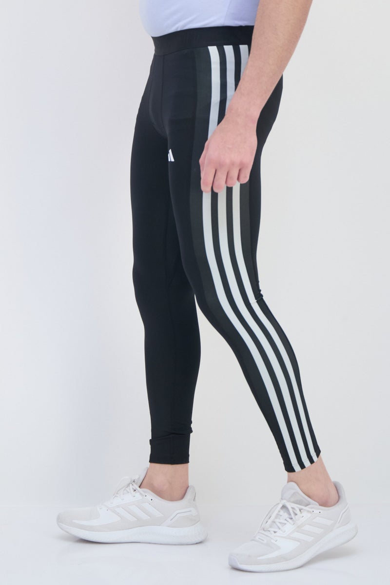 Adidas Men Tight  Fit Brand Logo Training Leggings, Black  - Image 2