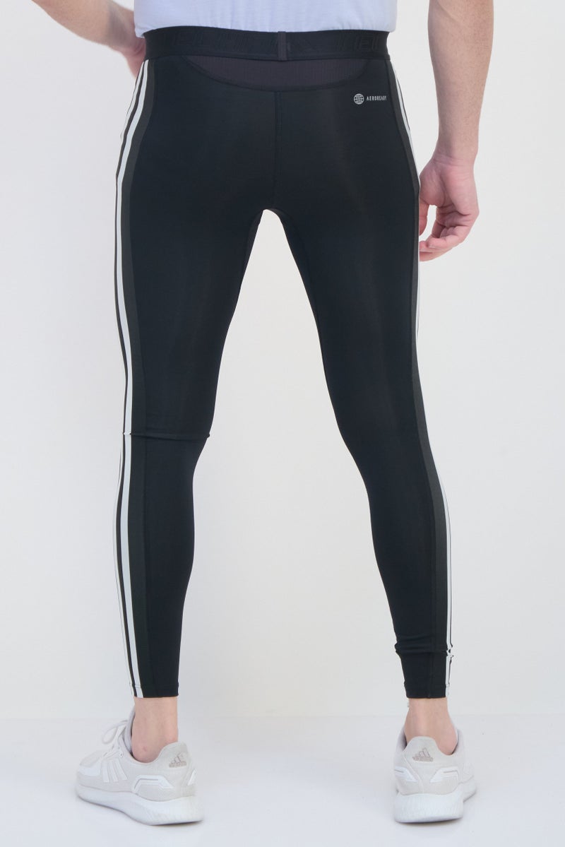 Adidas Men Tight  Fit Brand Logo Training Leggings, Black  - Image 3