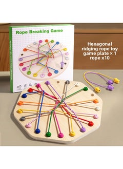 Fun Knot Unlocking Toys For Children Educational Wooden Brain Teaser Games Suitable For Ages 4-6 DIY Handcraft Brain Training-Color:Octagon Unleash Challenge