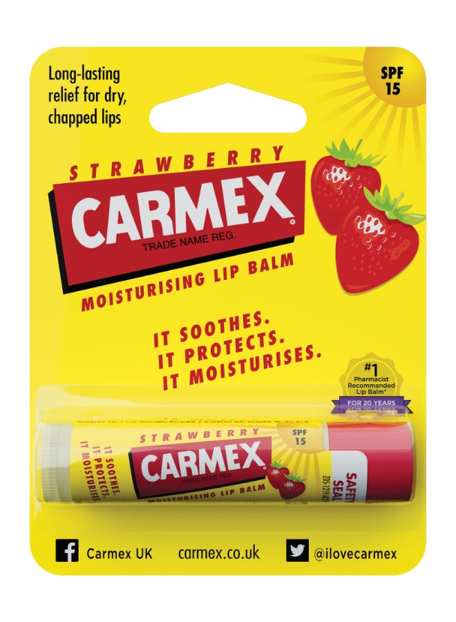 CARMEX Stick Strawbery Spf15 Multicolour 4.25grams - Image 2