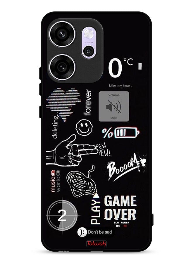 Tolwak Oppo Reno14 F Protective Case Cover Game Over Pew Pew - Image 1