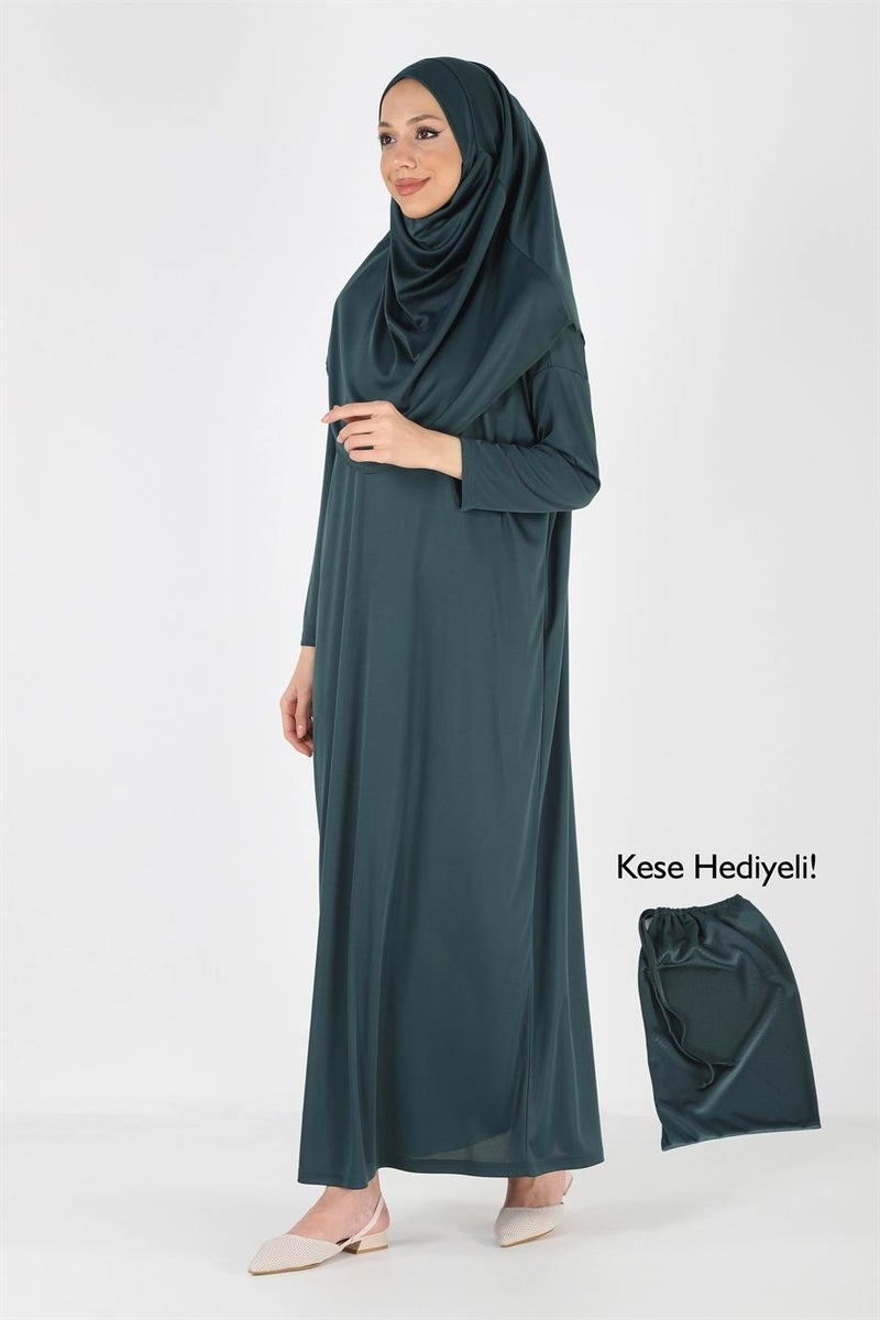 Plistre 2133_One Piece Non-Slip Headscarf Prayer Hijab Dress  - Image 1