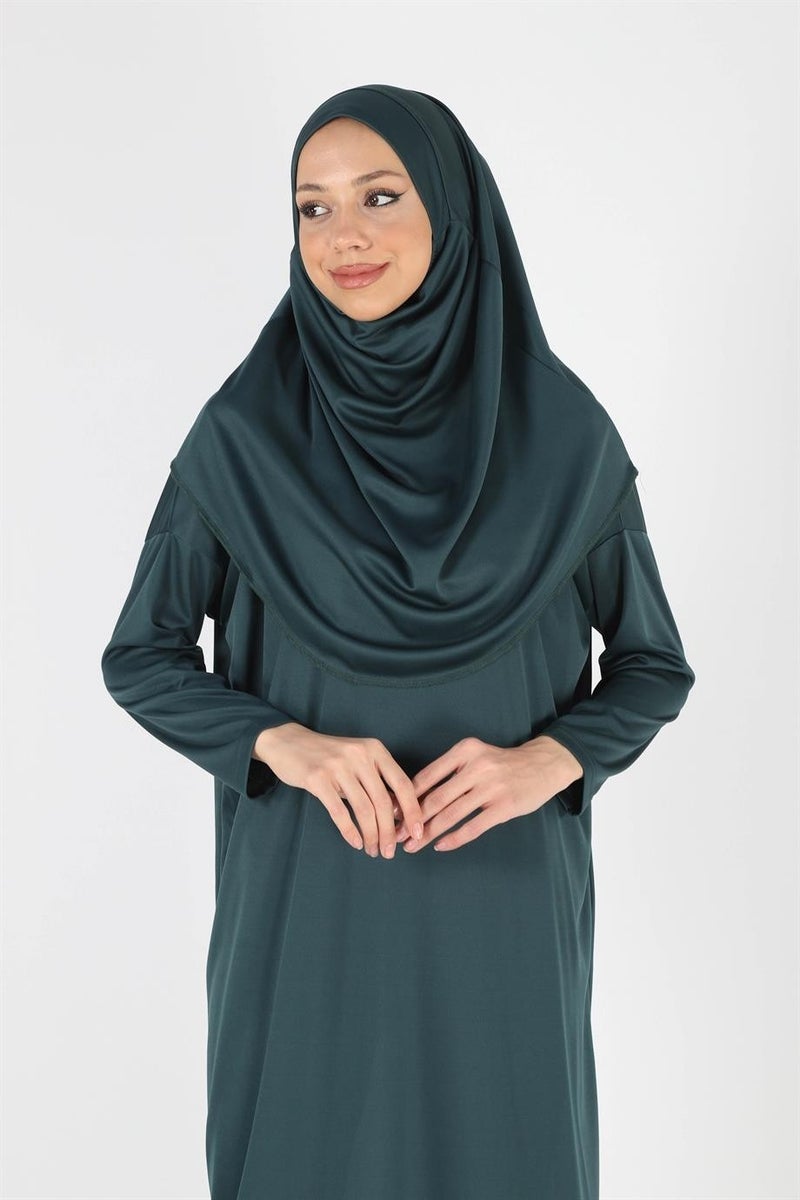 Plistre 2133_One Piece Non-Slip Headscarf Prayer Hijab Dress  - Image 2