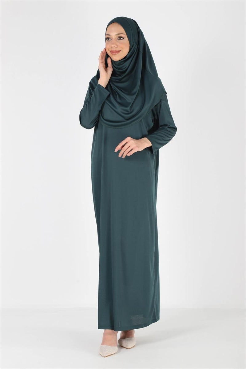 Plistre 2133_One Piece Non-Slip Headscarf Prayer Hijab Dress  - Image 3