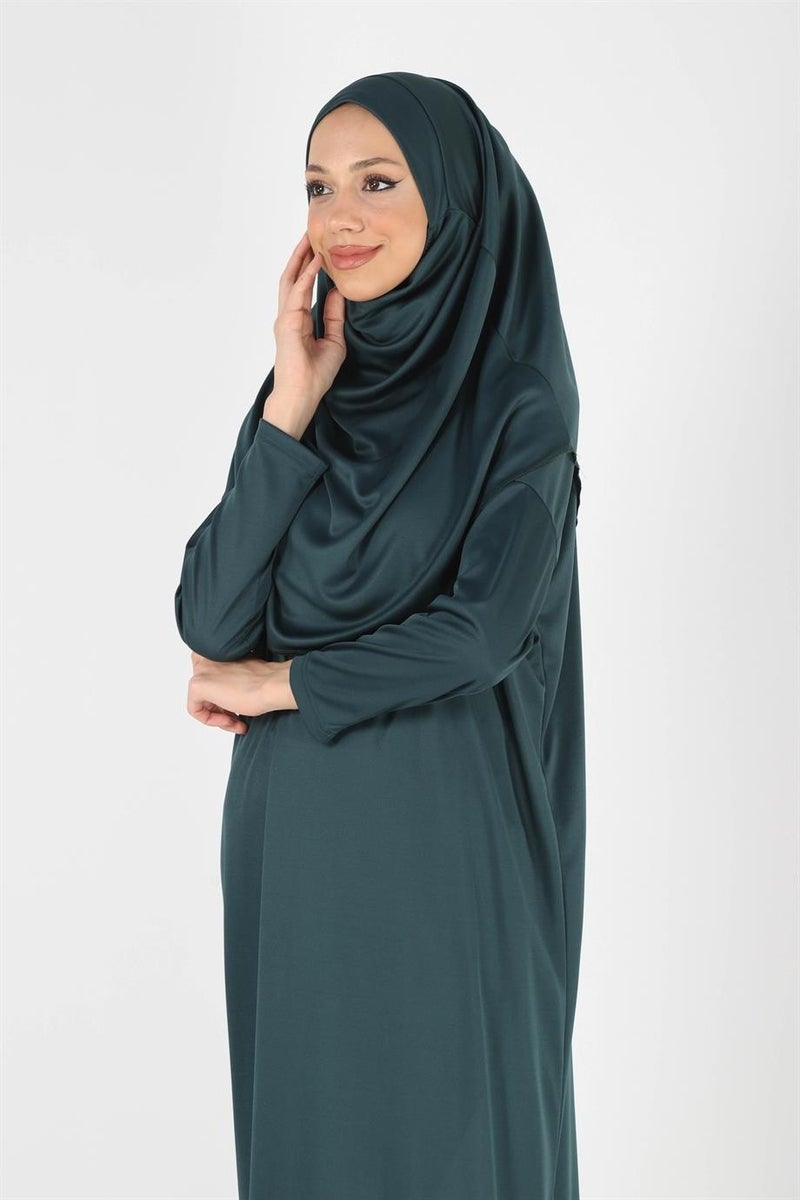 Plistre 2133_One Piece Non-Slip Headscarf Prayer Hijab Dress  - Image 4