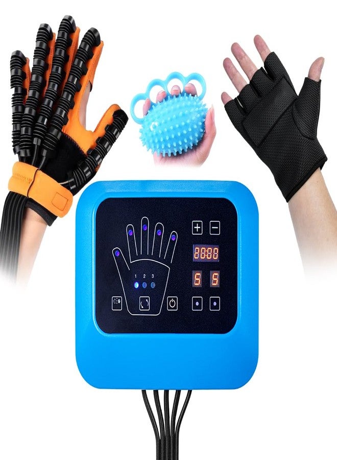 BAUSATZ Rehabilitation Robotic Gloves for Stroke Recovery-Multiple Training Modes，Custom Settings Finger Rehab Trainer，Stroke Recovery Equipment (Left Hand-Large) - Image 1