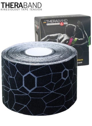 TheraBand Kinesiology Tape Waterproof Physio Tape for Pain Relief Muscle and Joint Support, Standard Roll with Xact Stretch Application Indicators ( Black) - pzsku/ZD70EBEB350E9C9E2C329Z/45/_/1730979574/828a893e-ae82-454e-9b94-161799bd0876