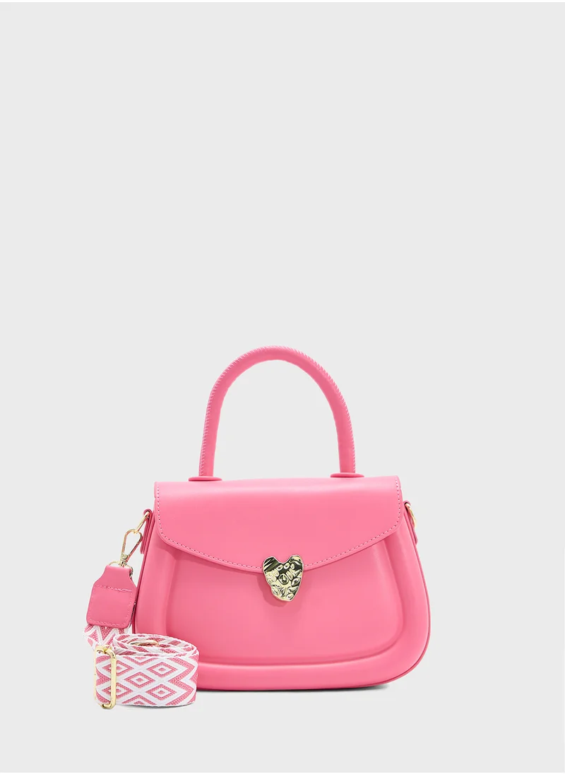 Ginger Heart Closure Satchel Bag