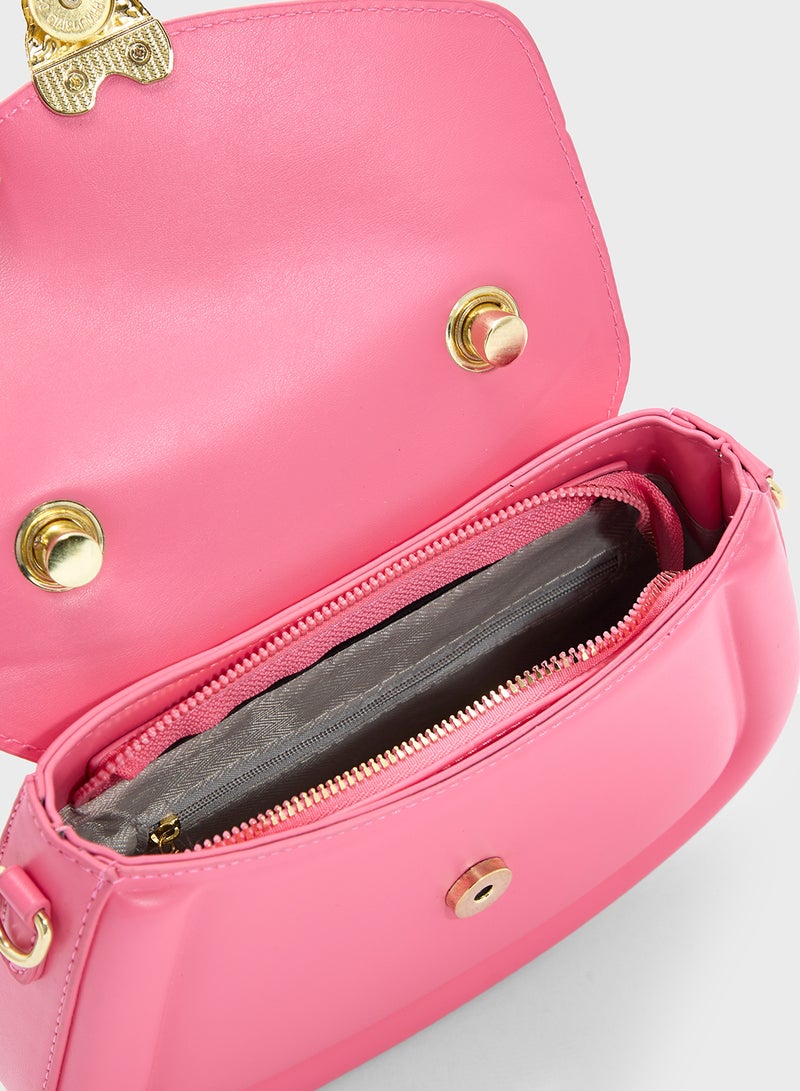 جينجر حقيبة ساتشل بإغلاق على شكل قلب - Image 5