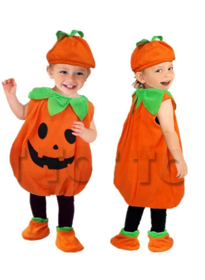 Loquat Pumpkin Costume for Kids, Children Pumpkin Costumes  Cosplay, Toddler Infant  Costume Outfit for Boy Girl,  Pumpkin Dress Up - Image 1