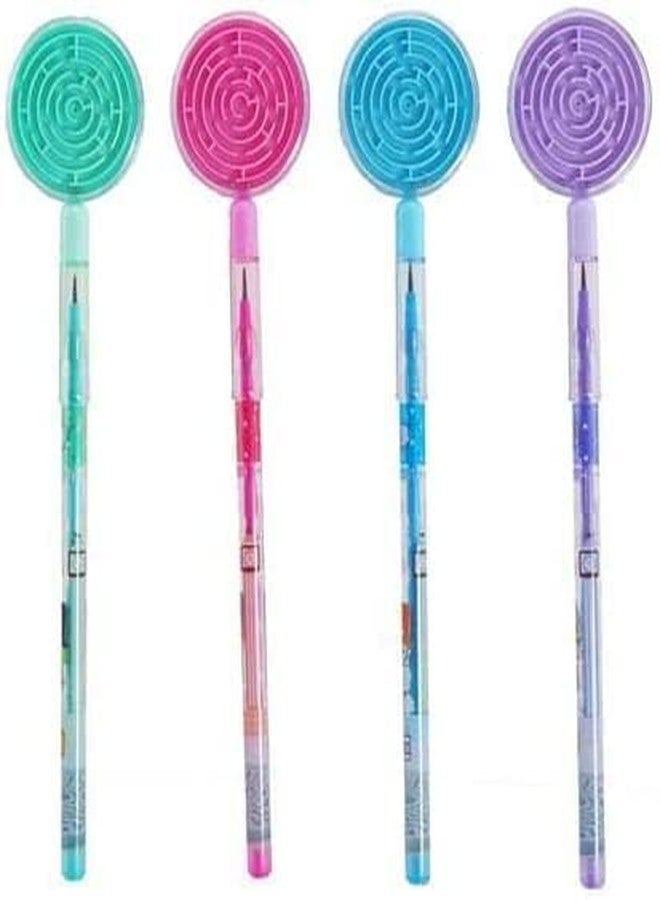 BREEPREE Fancy Push Pencil with Maze Puzzle Ball Game for Kids, School Stationery Birthday Return Gifts of All Age Group (20) - Image 1