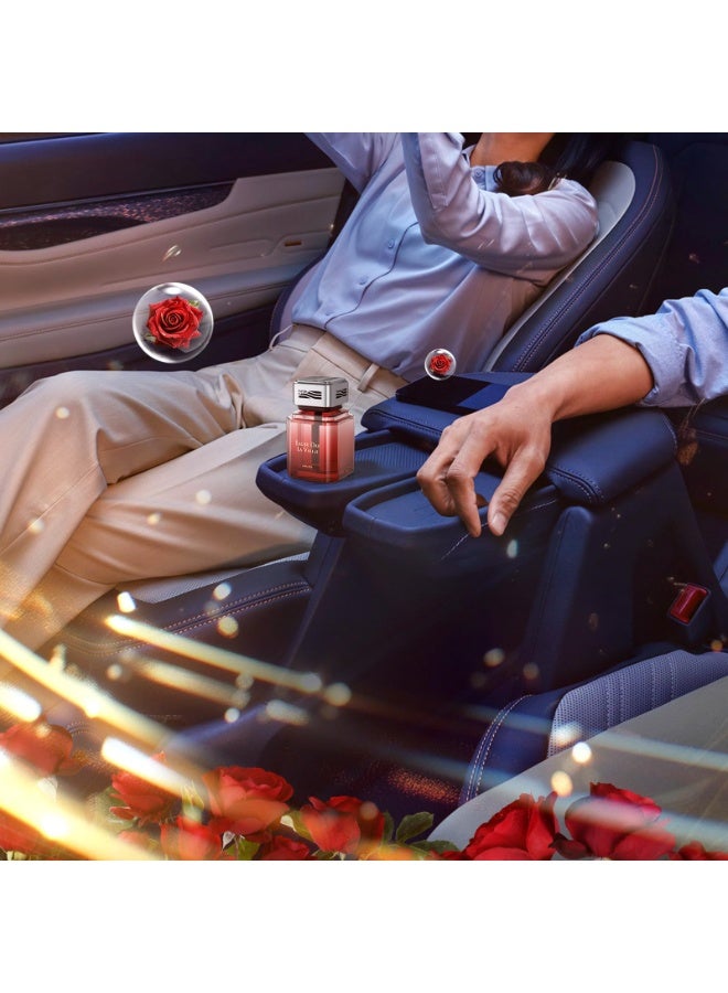 Car Air Freshener Cup Diffuser 3.52 FL OZ Car Air Freshener Diffuser - Made with Natural Plant Extracts, Can Be Used in Cars, RVs, Offices, Wardrobes, Etc (Rose Scent) - Image 3