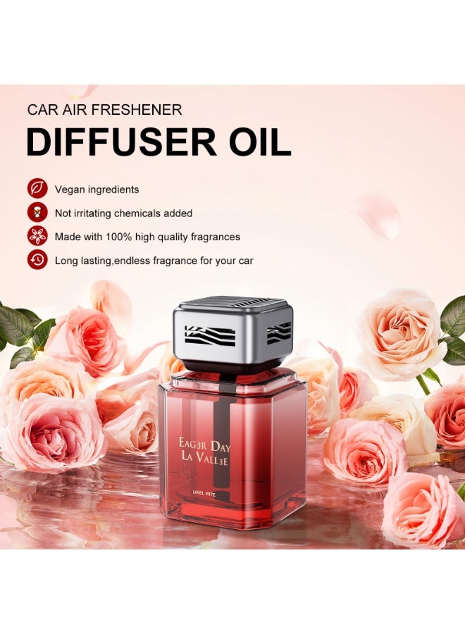 Car Air Freshener Cup Diffuser 3.52 FL OZ Car Air Freshener Diffuser - Made with Natural Plant Extracts, Can Be Used in Cars, RVs, Offices, Wardrobes, Etc (Rose Scent) - Image 2