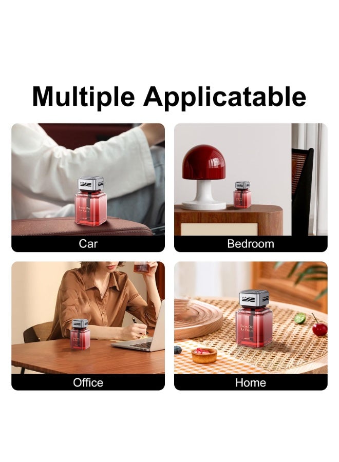 Car Air Freshener Cup Diffuser 3.52 FL OZ Car Air Freshener Diffuser - Made with Natural Plant Extracts, Can Be Used in Cars, RVs, Offices, Wardrobes, Etc (Rose Scent) - Image 4