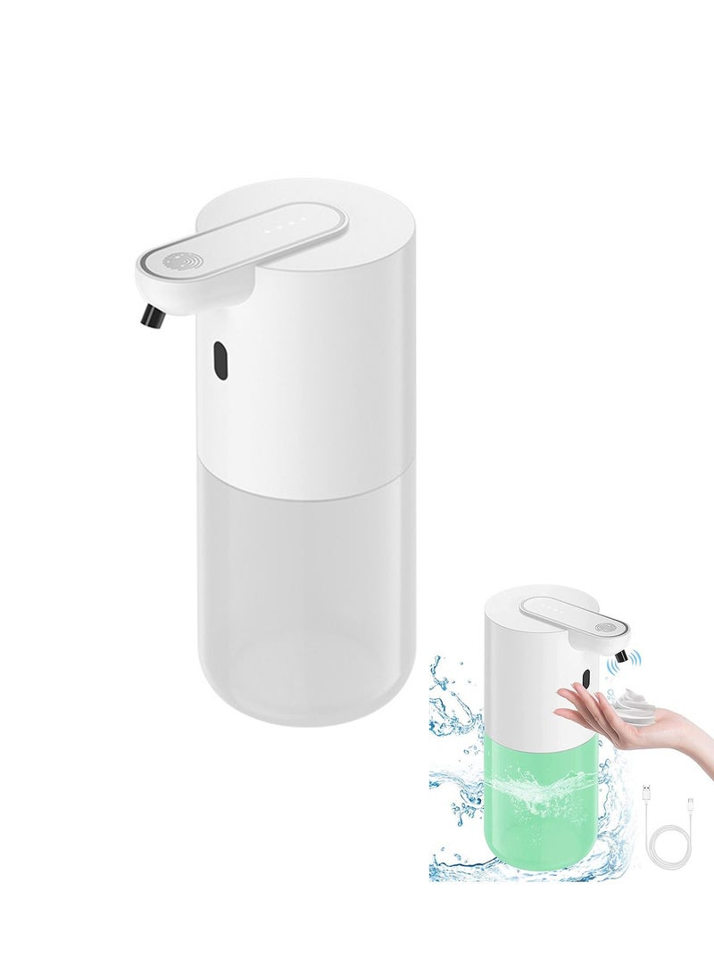 SYOSI Automatic Soap Dispenser, 400ml Touchless Dish Soap Dispenser, USB Rechargeable, 4 Levels Volume Control Foaming Soap Dispensers, Wall Mounted/Stand Liquid Hand Soap Dispenser for Bathroom & Kitchen  - Image 1