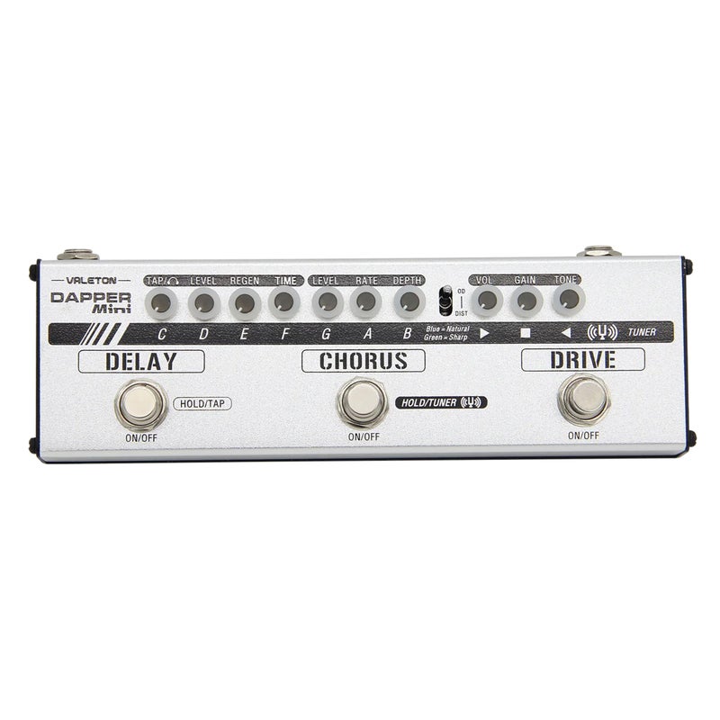VALETON Dapper Mini Effects Strip, MES-1,Silver