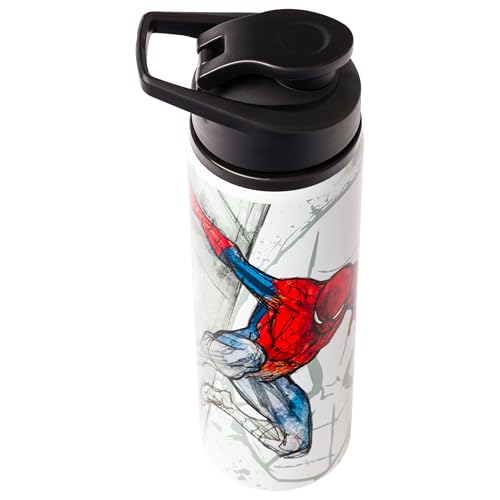 Silver Buffalo Marvel Spiderman Stainless Steel Water Bottle, 25 Ounces - Image 3