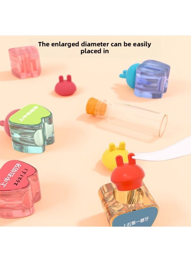 Generic Deciduous Teeth Storage Box Children's Teeth Collection Box Replacement Teeth Memory Girl's Deciduous Teeth Box Lanugo Hair Preservation Box-Specifications:Cartoon Princess-Zodiac Monkey [wooden Frame]]  - Image 4