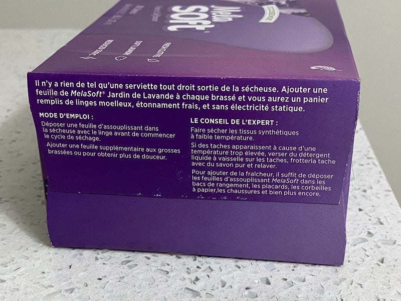 Melaleuca Ecosense Melasoft Fabric Softener - Garden Lavender - 100 Dryer Sheets - Image 4